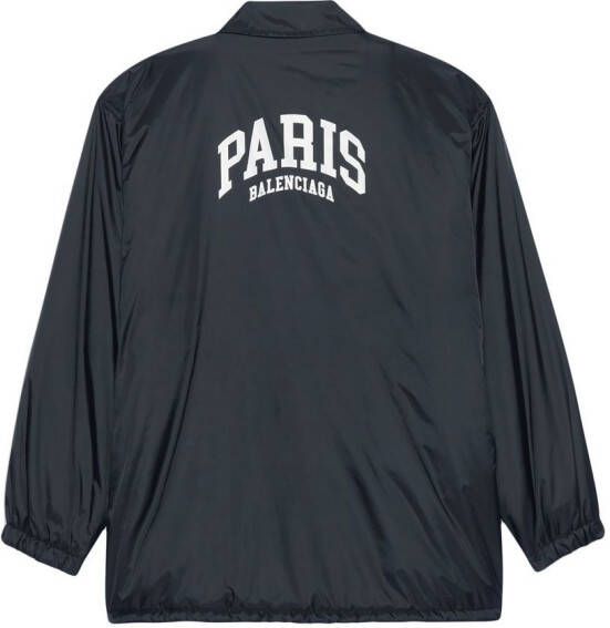 Balenciaga Shirtjack met logoprint Zwart