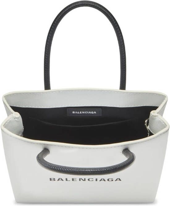 Balenciaga Shopper met logoprint Wit