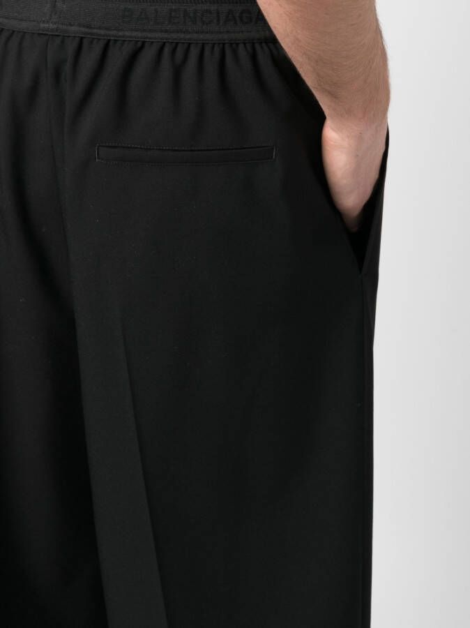 Balenciaga Trainingsbroek met logoband Zwart