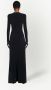 Balenciaga Maxi-jurk met lange mouwen Zwart - Thumbnail 4
