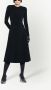 Balenciaga Midi-jurk met lange mouwen Zwart - Thumbnail 2