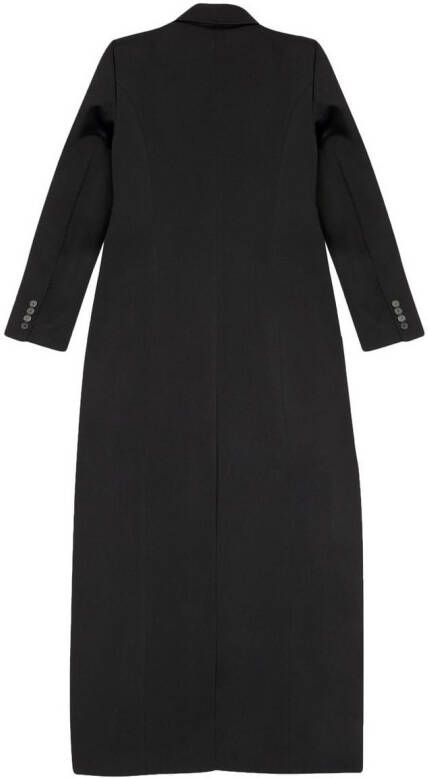 Balenciaga Mantel met dubbele rij knopen Zwart