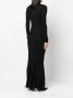 Balenciaga Maxi-jurk met hoge hals Zwart - Thumbnail 4