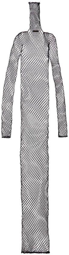 Balenciaga Maxi-jurk met mesh Zwart