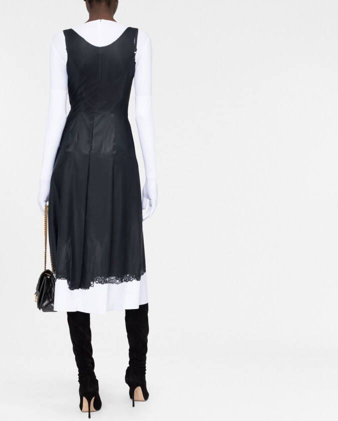 Balenciaga Midi-jurk met print Zwart