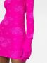 Balenciaga Mini-jurk met hoge hals Roze - Thumbnail 5