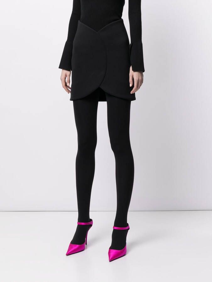 Balenciaga Mini-rok met A-lijn Zwart