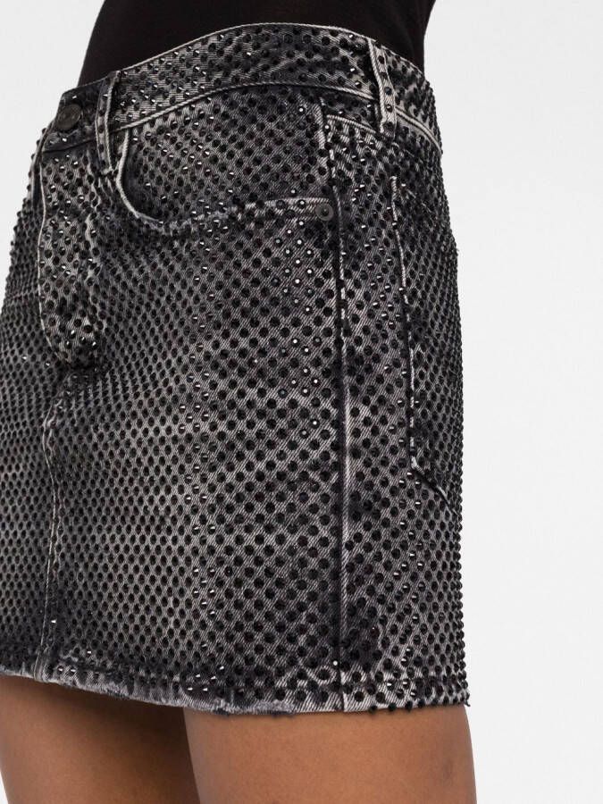 Balenciaga Mini-rok met lage taille Zwart