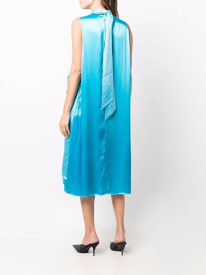 Balenciaga Mouwloze jurk Blauw