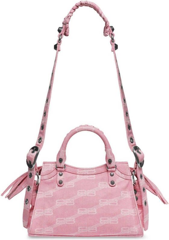 Balenciaga Neo Cagole draagtas met monogram Roze
