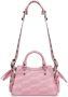 Balenciaga Neo Cagole draagtas met monogram Roze - Thumbnail 2
