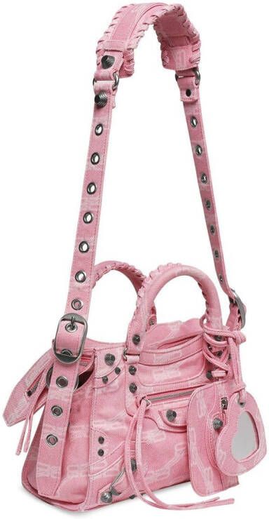 Balenciaga Neo Cagole draagtas met monogram Roze