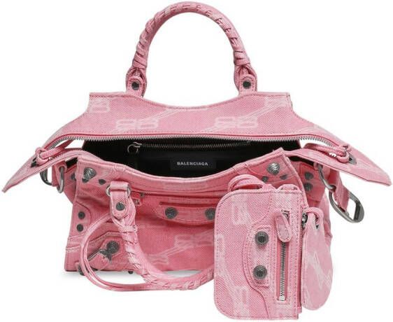 Balenciaga Neo Cagole draagtas met monogram Roze