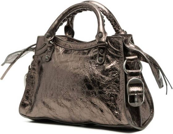 Balenciaga Neo Cagole XS kleine shopper Bruin
