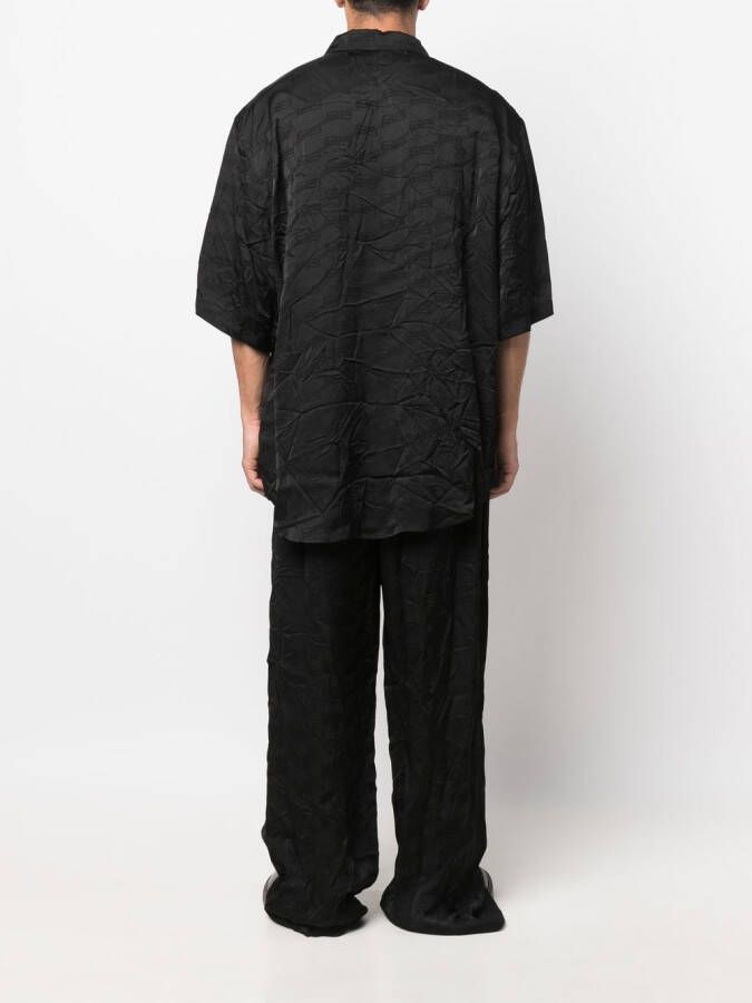 Balenciaga Overhemd met jacquard Zwart
