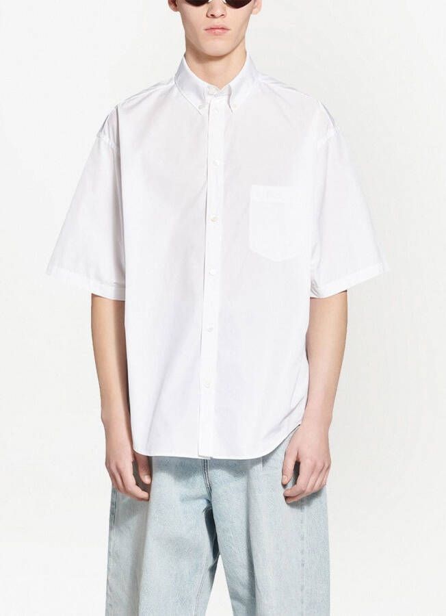 Balenciaga Overhemd met korte mouwen Wit