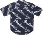 Balenciaga Overhemd met logoprint Blauw - Thumbnail 2