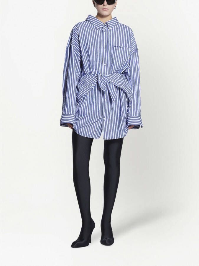Balenciaga Oversized blouse Blauw