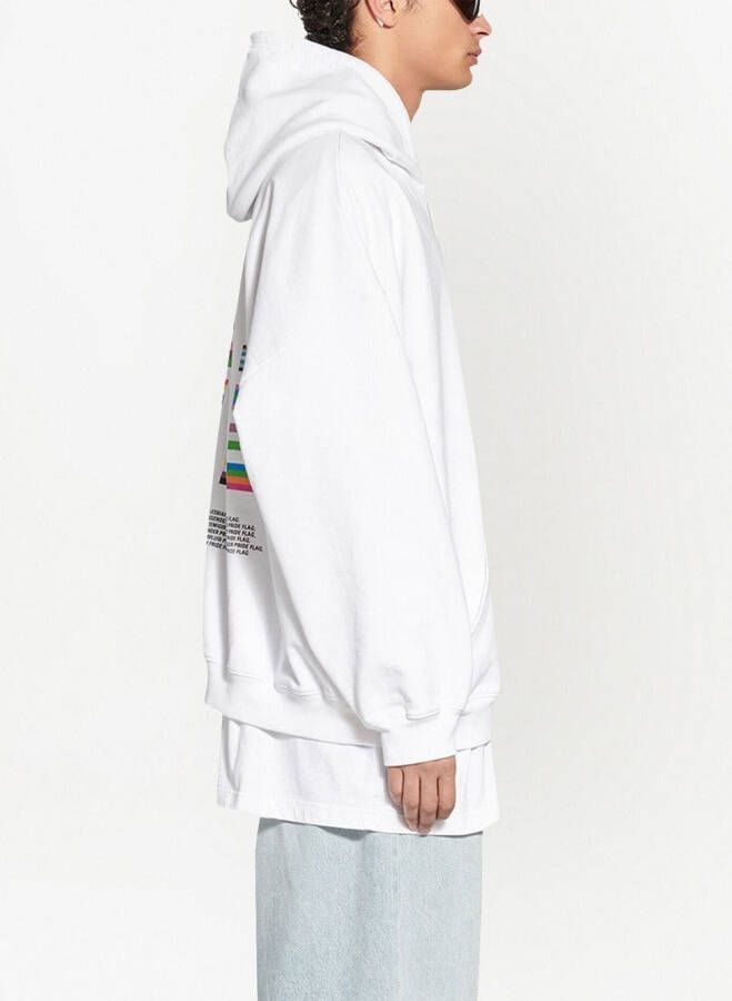 Balenciaga Oversized hoodie Wit