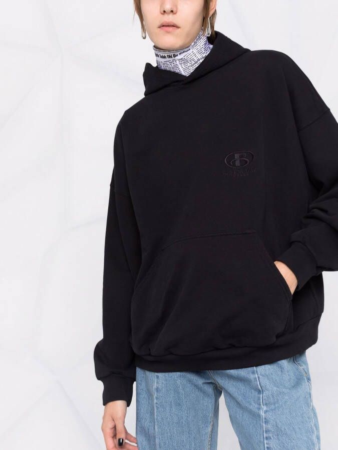 Balenciaga Oversized hoodie Zwart