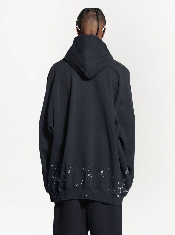 Balenciaga Oversized hoodie Zwart