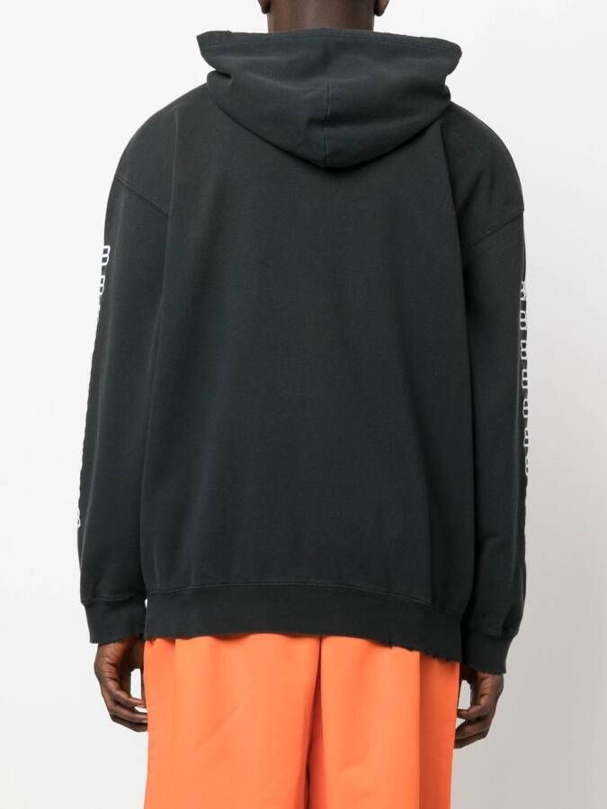 Balenciaga Oversized hoodie Zwart