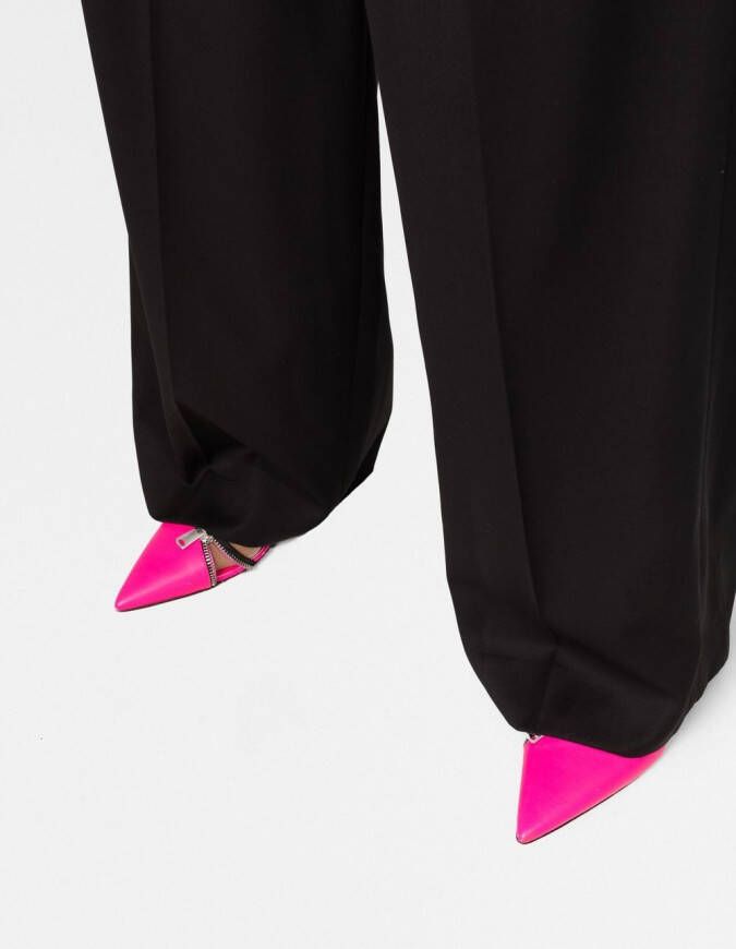 Balenciaga Pantalon met wijde pijpen Zwart