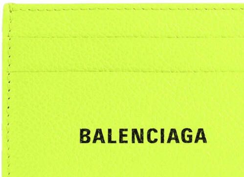 Balenciaga Pasjeshouder met textuur Geel