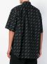 Balenciaga poplin shirt met all-over logoprint Zwart - Thumbnail 4