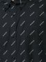 Balenciaga poplin shirt met all-over logoprint Zwart - Thumbnail 5