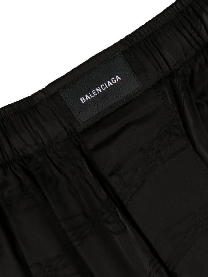 Balenciaga Pyjamabroek met gekreukt effect Zwart