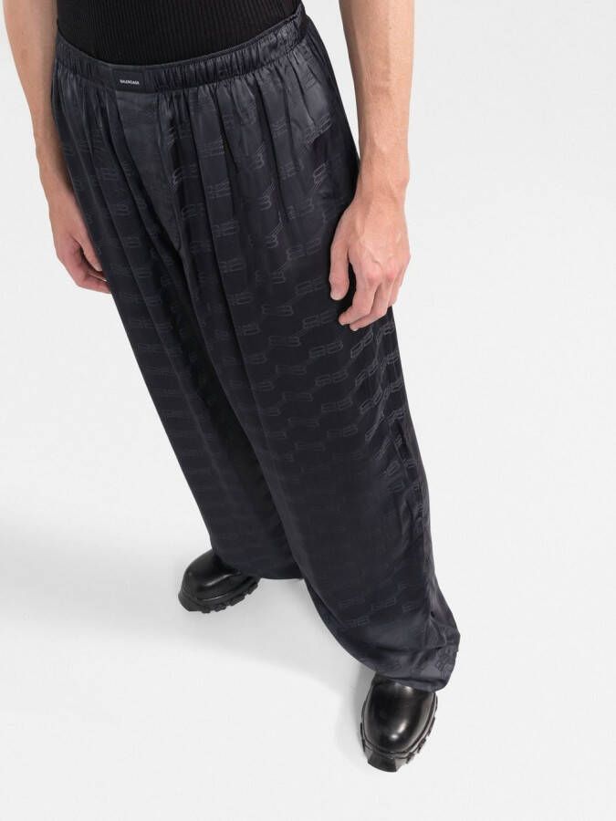 Balenciaga Pyjamabroek met monogram Grijs
