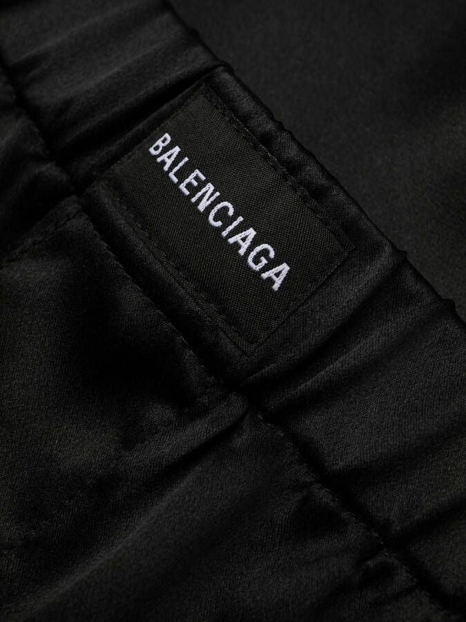 Balenciaga Pyjamashorts met logopatch Zwart