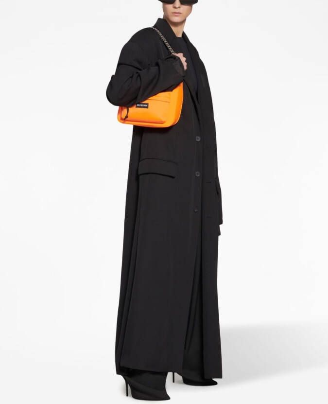Balenciaga Raver schoudertas met logo Oranje