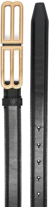 Balenciaga Riem met BB gesp Zwart