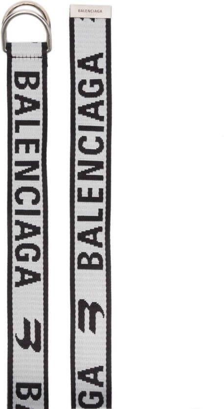 Balenciaga Riem met logoprint Grijs