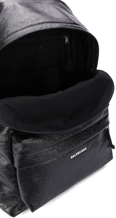 Balenciaga Explorer rugzak met logo-applicatie Zwart