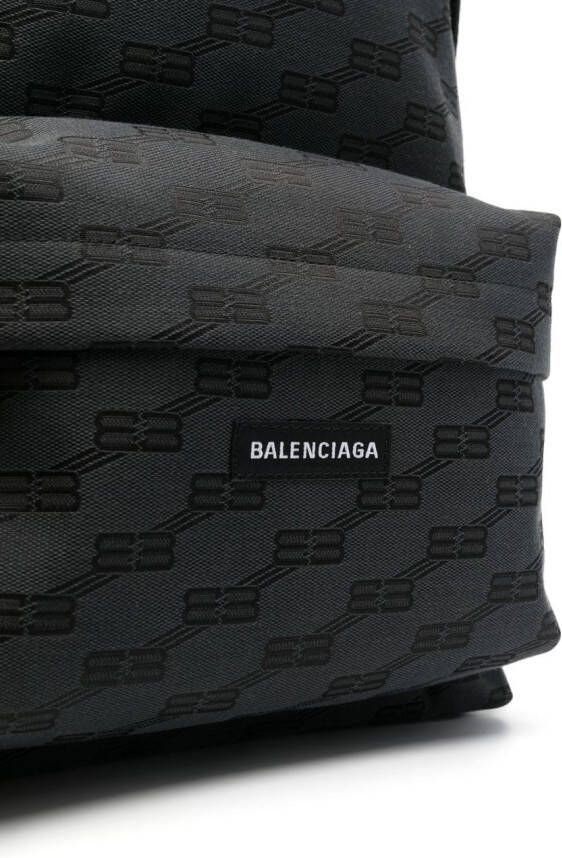 Balenciaga Rugzak met PB monogram Zwart
