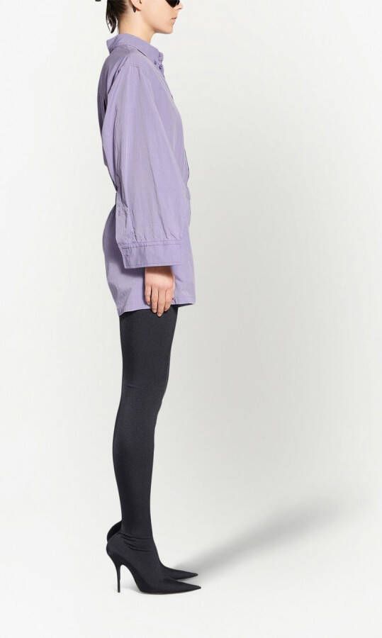 Balenciaga Shorts met elastische taille Paars