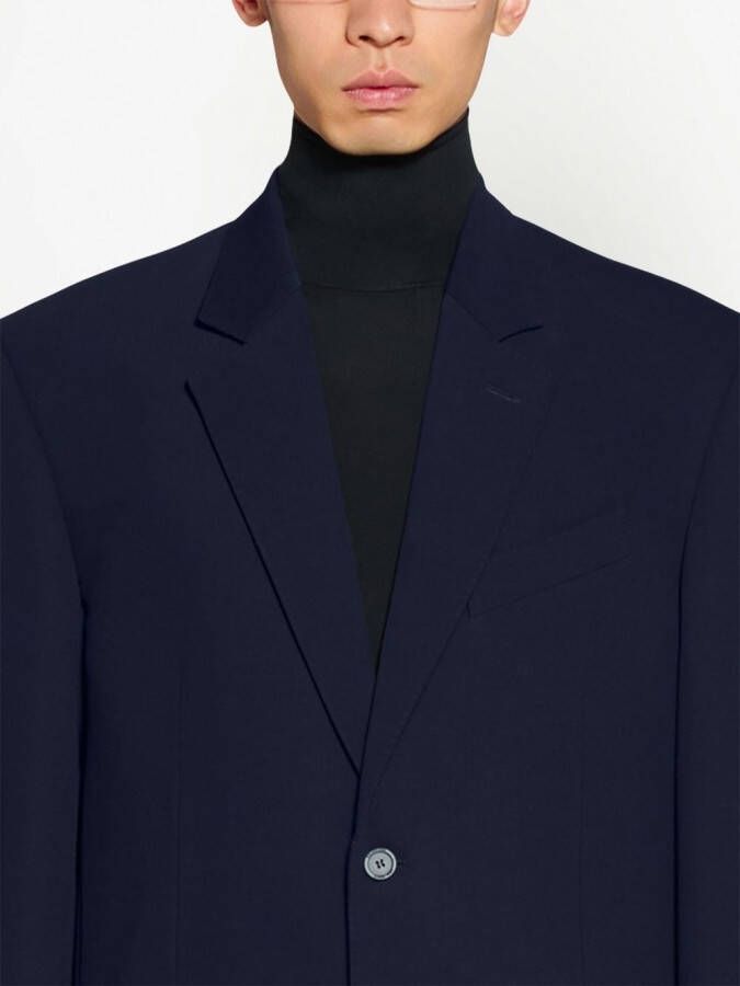 Balenciaga single-breasted blazer Blauw