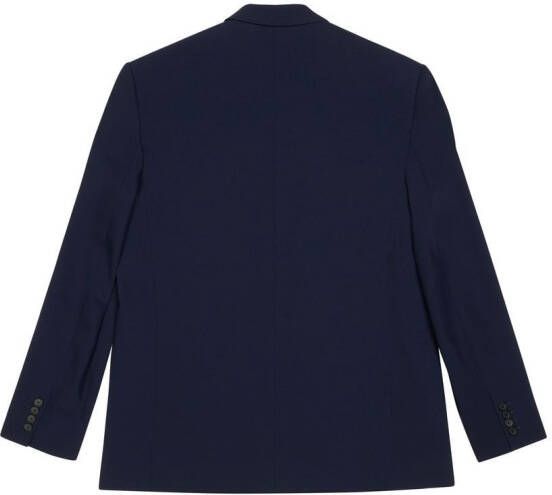 Balenciaga single-breasted blazer Blauw