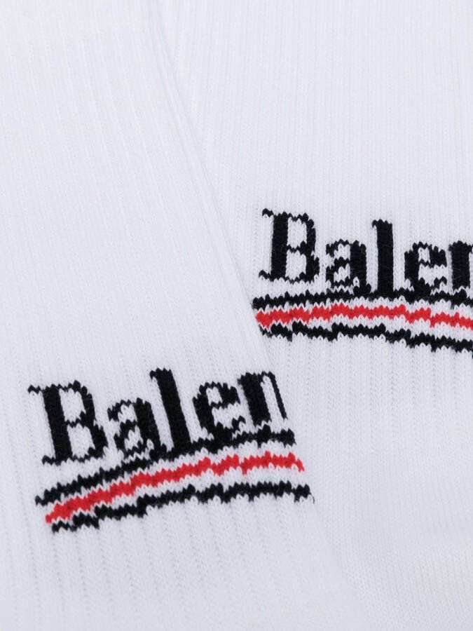 Balenciaga Sokken met logoprint Wit