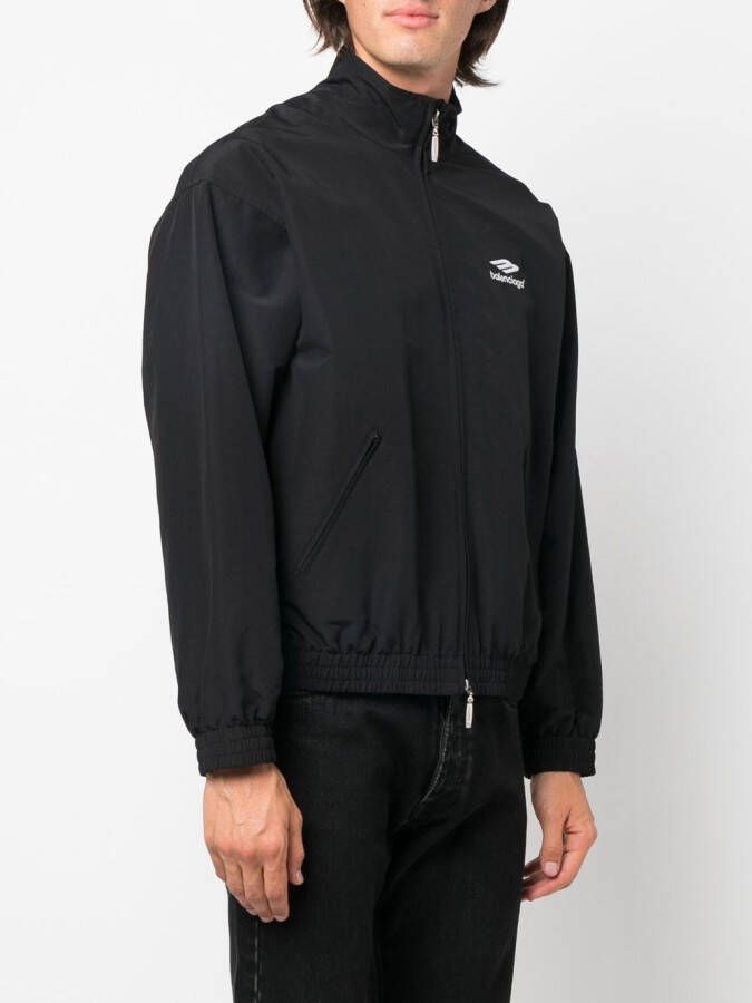 Balenciaga Sportjack met geborduurd logo Zwart