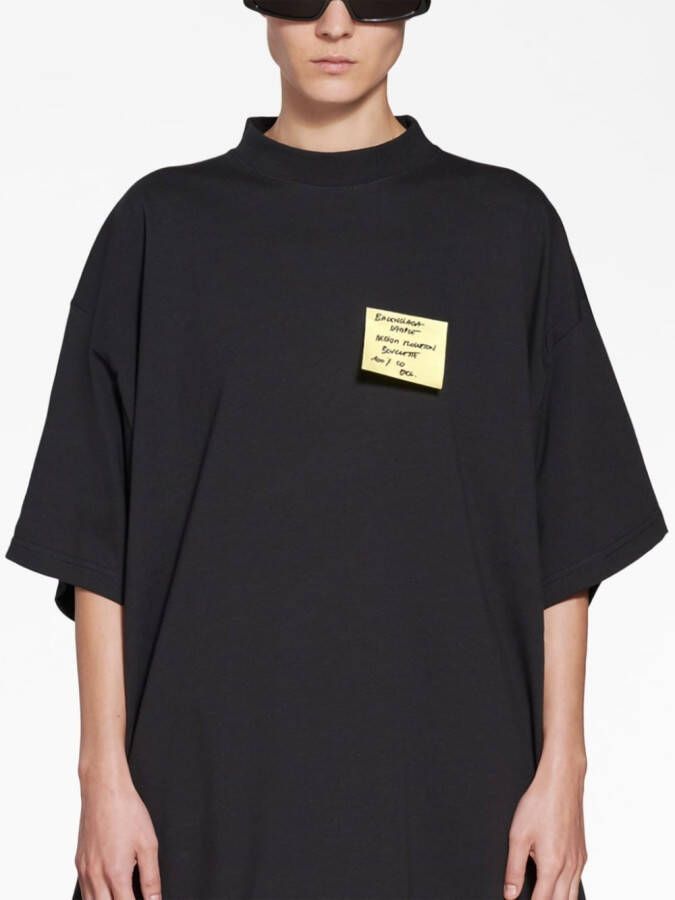 Balenciaga T-shirt met print Zwart