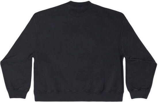 Balenciaga Sweater met borduurwerk Zwart