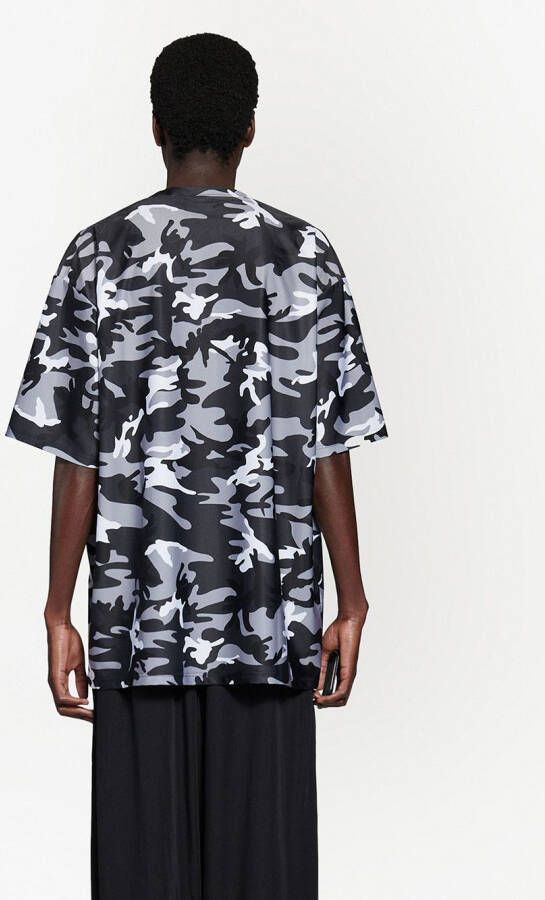 Balenciaga T-shirt met camouflageprint Grijs