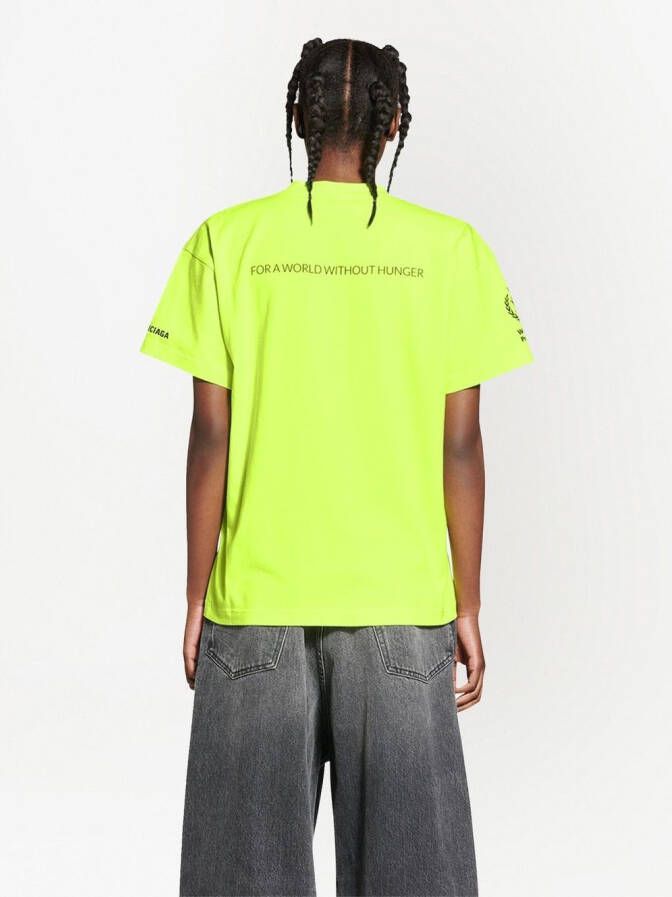 Balenciaga T-shirt met grafische print Geel