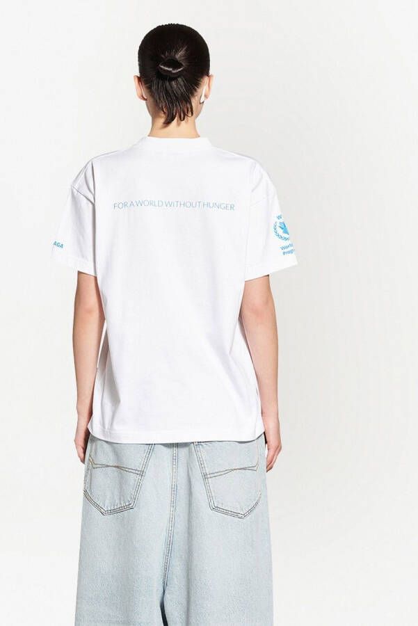 Balenciaga T-shirt met grafische print Wit