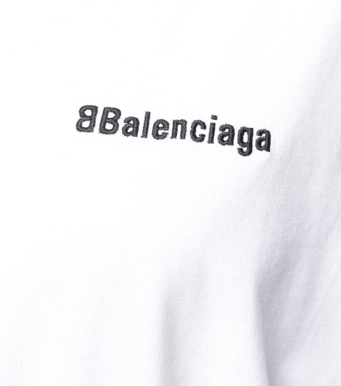 Balenciaga T-shirt met logoprint Wit