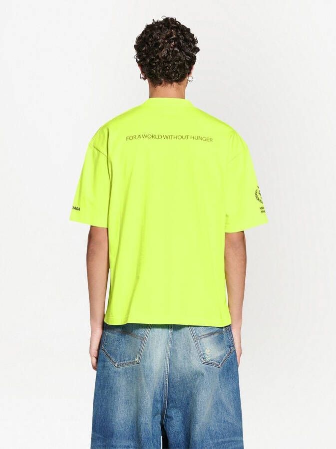 Balenciaga T-shirt met print Geel